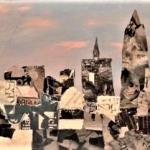 ALBA SU SAN FRANCISCO tecnica mista su compensato   55 x 35 cm anno 2013