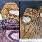 AFGHANISTAN-QUALE FUTURO   tecnica mista su compensato  75x43 cm 2013