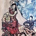 OLE' tecnica mista su mdf  46 x 54 cm     anno 2013
