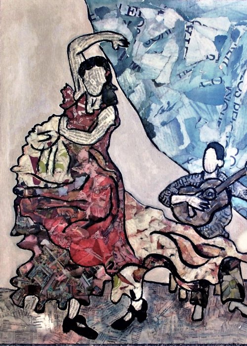 OLE' tecnica mista su mdf  46 x 54 cm     anno 2013