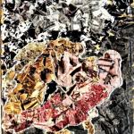 IL GRANCHIO collage su cartone 28x38 cm anno 2010