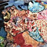S.T. collage su cartone  38 x 28 cm  anno 2010