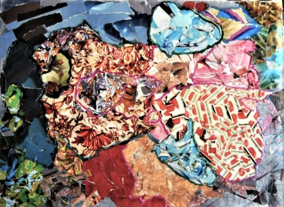 S.T. collage su cartone  38 x 28 cm  anno 2010