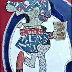 ANDY CAPP tecnica mista su cartone   30 x 50  cm 