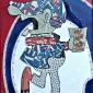 ANDY CAPP tecnica mista su cartone   30 x 50  cm 