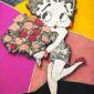 BETTY BOOP   FLOREALE   tecnica mista su polistirene