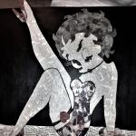 BETTY BOOP PIN UP   tecnica mista su polistirene  NON DISPONIBILE 