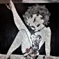 BETTY BOOP PIN UP   tecnica mista su polistirene  NON DISPONIBILE 