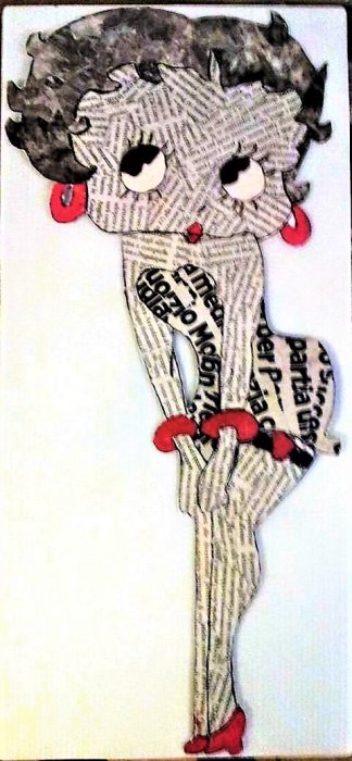 BETTY BOOP    tecnica mista su cartone e polionda       NON DISPONIBILE 