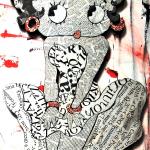 BETTY BOOP  MARYLIN    tecnica mista   su polistirene 72 x 107 cm 