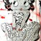 BETTY BOOP  MARYLIN    tecnica mista   su polistirene 72 x 107 cm 