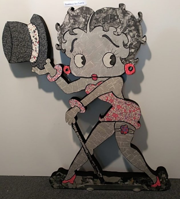 BETTY BOOP   scultura in polistirolo espanso    120 x 140 cm 