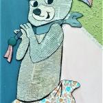 CINDY tecnica mista su cartone 28 x 50 cm 