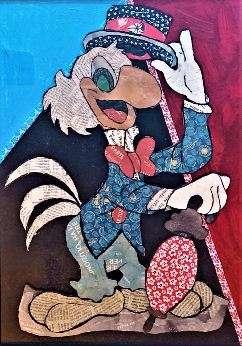 JOSE' CARIOCA  tecnica mista su cartone   30 x 42 cm 