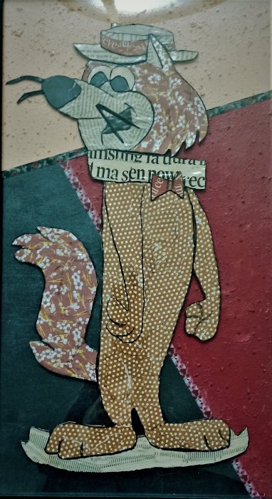UGO LUPO    tecnica mista su cartone   28 x  50 cm 