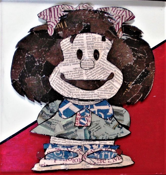 MAFALDA  1  tecnica mista  su cartone   NON DISPONIBILE  