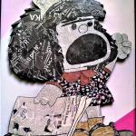 MAFALDA  CHE GRIDA   tecnica mista su polistirene  NON DISPONIBILE 