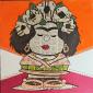 MAFALDA FRIDA   tecnica mista su cartoncino    30 x 30 cm  NON DISPONIBILE 