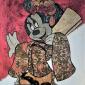 MINNIE JAP  tecnica mista su cartone  40 x 50 cm 