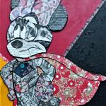 MINNIE WONDERMINNIE tecnica mista su cartone 