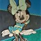 MINNIE  in VERDE tecnica mista  su cartone   30 x 40 cm     NON DISPONIBILE  