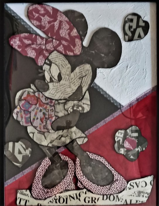 MINNIE  tecnica mista su cartone    30 x 40 cm 