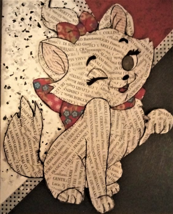 MINOU  tecnica mista  su cartone     30 X 40 cm   NON DISPONIBILE