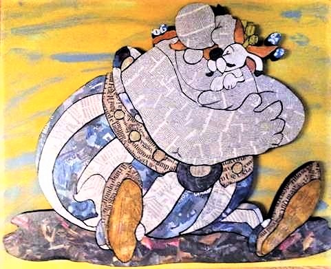 OBELIX  tecnica mista su polistirene NON DISPONIBILE 