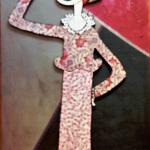 OLIVIA   tecnica mista su cartone   doppia onda 45 x 95 cm 