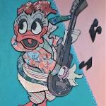 PAPERINA ROCK   tecnica mista su cartone 40 x 50 cm 