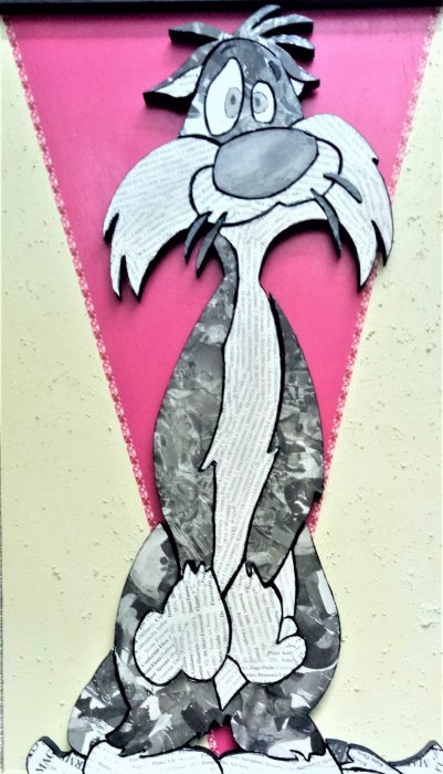 SILVESTRO   tecnica mista su polistirene   50 x95 cm