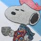 SNOOPY ARTISTA  IN PAUSA CAFFE'   tecnica mista su cartone   30 x 50 cm 