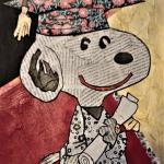 SNOOPY- PREMIO CONCORSO LETTERARIO AVVOCATI  2020     tecnica mista su cartone  NON DISPONIBILE  