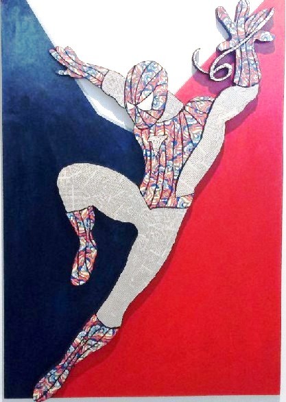 SPIDERMAN  tecnica mista su polistirene  NON DISPONIBILE 