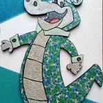 WALLY GATOR   tecnica mista su polistirene  56 x 95 cm