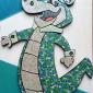 WALLY GATOR   tecnica mista su polistirene  56 x 95 cm