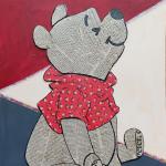 WINNIE THE POOH tecnica mista su cartone    50 x 70 cm  NON DISPONIBILE   