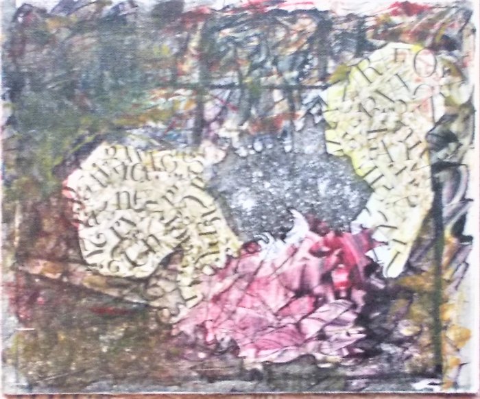 GLI AMANTI  cera molle e aquatinta con collage (3)
