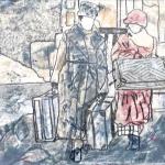 IL DOTTOR ZIVAGO  cera molle e collage (3)