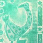 PAPEROTTO  collograph   su tela 