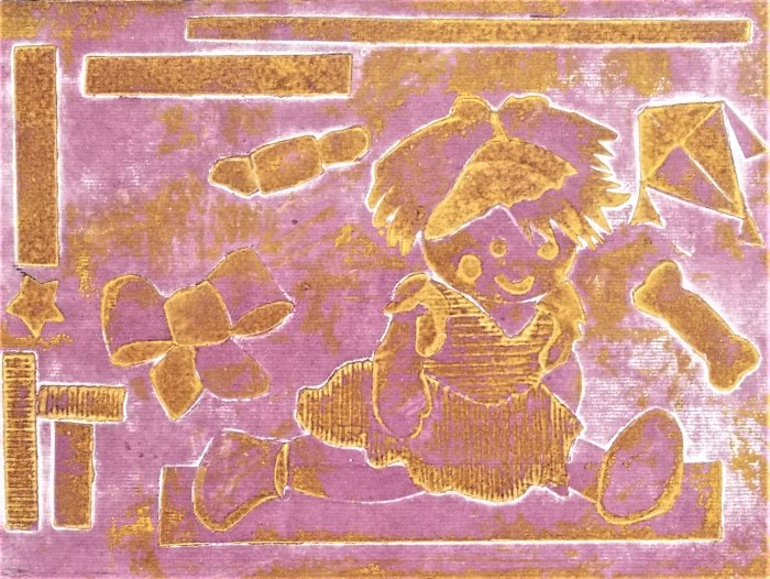RICORDI D'INFANZIA  (2)  collograph