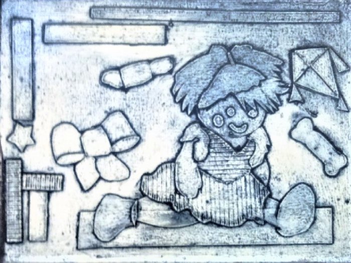 RICORDI DI INFANZIA (3) collograph