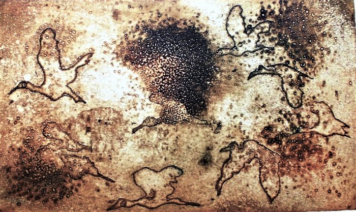 MIGRAZIONE     cera molle  e corrosioni    grumi di colofonia 