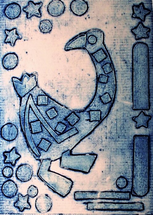 PAPEROTTO   2 collograph  