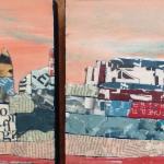 TRANSIBERIANA  KAZAN  tecnica mista su cartone